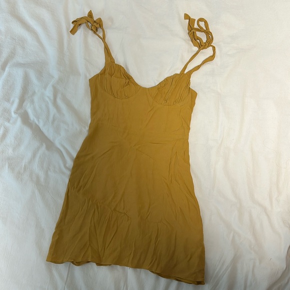 Wilfred Bustier Dress (Yellow) - Picture 1 of 4